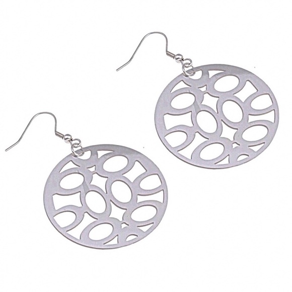 Jewelry - Stainless Steel Laser Cut Lightweight Earrings